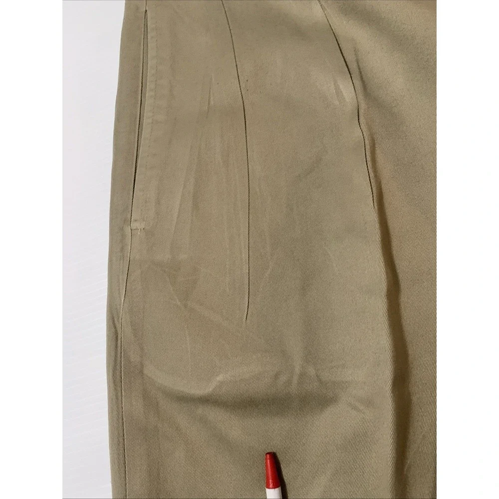 VINTAGE Polo Ralph Lauren Pants Mens 33x30 Double Pleated Chino Beige Preppy